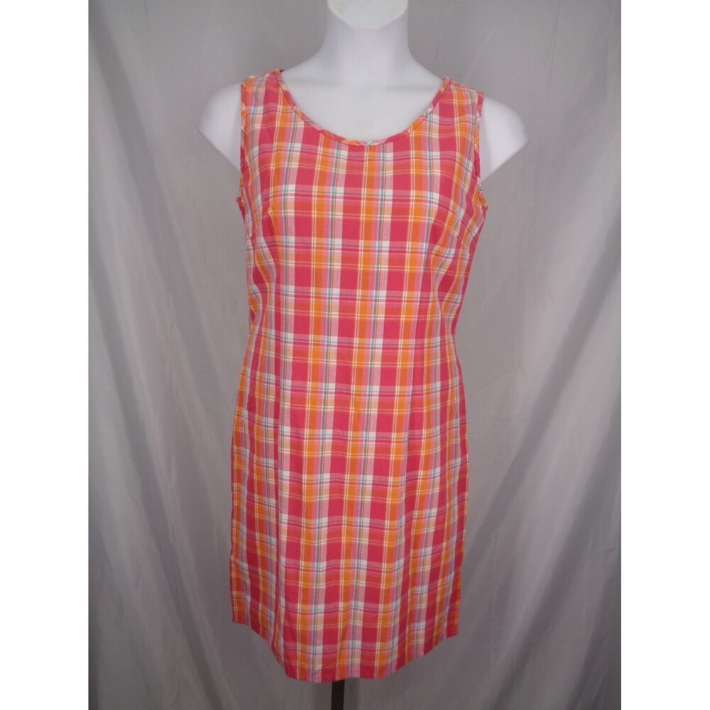 Liz Claiborne Liz Sport Vintage Plaid Sheath Dress Size 8 Y2K 90's Clueless